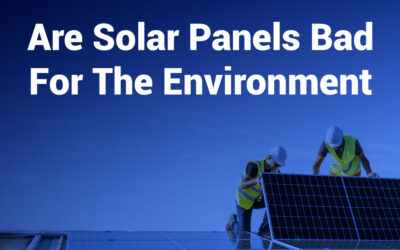 Are Solar Panels Bad for the Environment